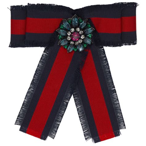 gucci stripe ribbon|gucci ribbon brooch on sale.